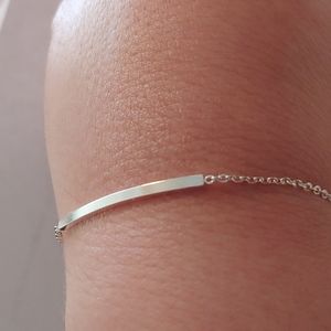 Silver bar bracelet